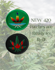 420 Iron on Patches