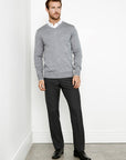 Classic Flat Front Trousers, Mens