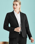 Cool Stretch 2 Button Mid Length Jacket, Womens