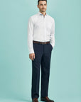 Cool Stretch Flat Front Trousers, Mens