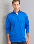 Hype 1/4 Zip Pullover Hoodie, Mens