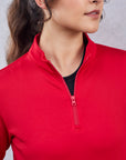 Hype 1/4 Zip Pullover Hoodie, Womens