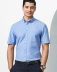 Oxford Button Up Short Sleeve Shirt, Mens