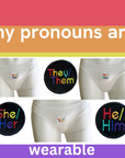 They/Them Pronouns アイロン接着パッチ