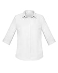 Charlie Button Up 3/4 Sleeve Blouse, Womens