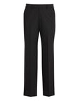 Comfort Wool Stretch Flat Front Trousers, Mens