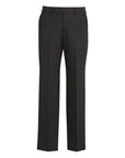 Comfort Wool Stretch Flat Front Trousers, Mens