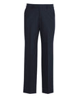 Comfort Wool Stretch Flat Front Trousers, Mens