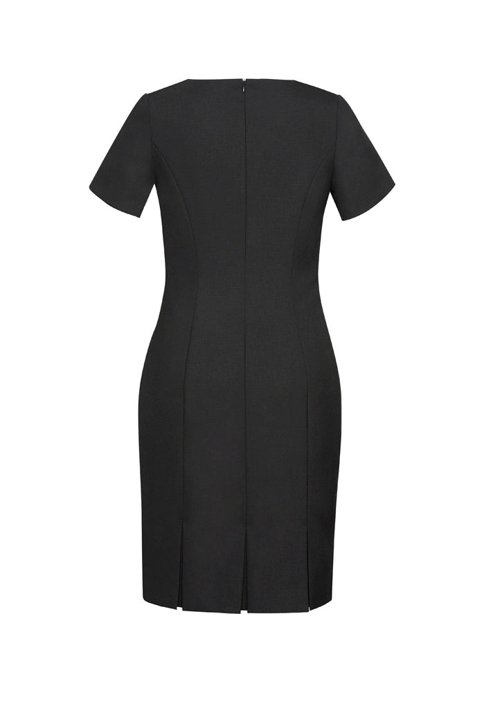 Comfort Wool Stretch Short Sleeve Shift Dress