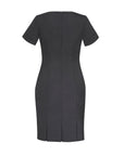 Comfort Wool Stretch Short Sleeve Shift Dress