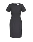 Comfort Wool Stretch Short Sleeve Shift Dress