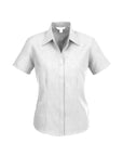 Oasis Button Up Short Sleeve Blouse, Womens