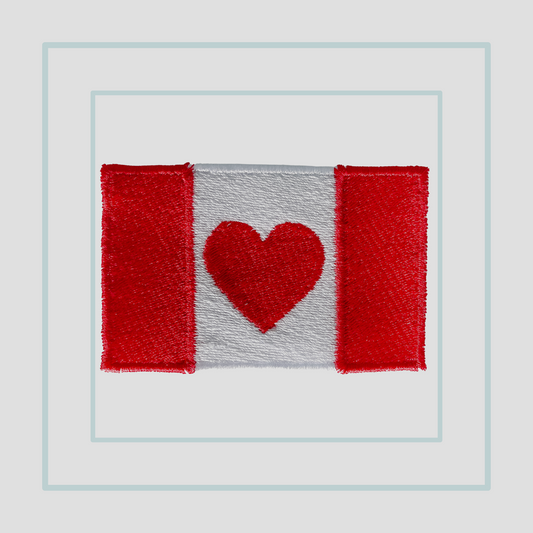 Canadian Love Iron On Patch
