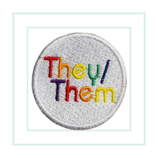They/Them Pronouns Iron On Patch
