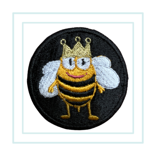 Queen Bee Iron On Patch
