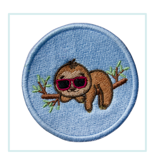 Sloth Vibes Iron On Patch