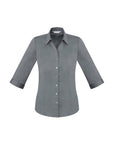 Monaco Button Up 3/4 Sleeve Blouse, Womens