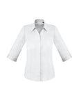 Monaco Button Up 3/4 Sleeve Blouse, Womens