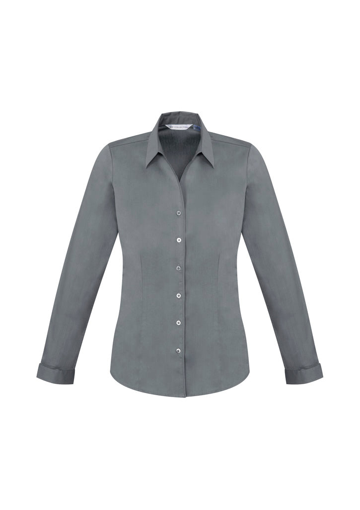 Monaco Button Up Long Sleeve Blouse, Womens