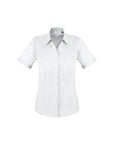 Monaco Button Up Short Sleeve Blouse, Womens