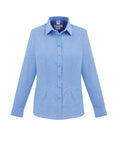 Oxford Button Up Long Sleeve Blouse, Womens