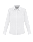 Oxford Button Up Long Sleeve Blouse, Womens