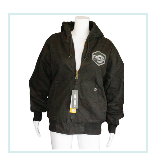 Custom Embroidered Dri Duck Jacket - front chest logo