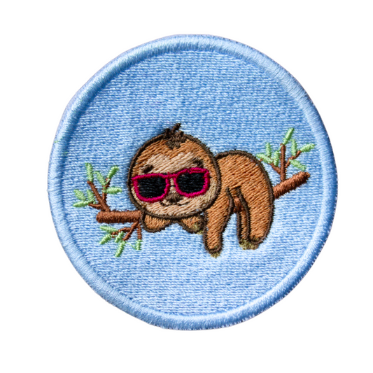 Sloth Vibes Iron On Patch