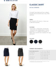 Classic Knee Length Skirt, Womens