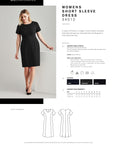 Comfort Wool Stretch Short Sleeve Shift Dress