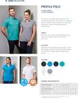 Profile Short Sleeve Polo, Mens