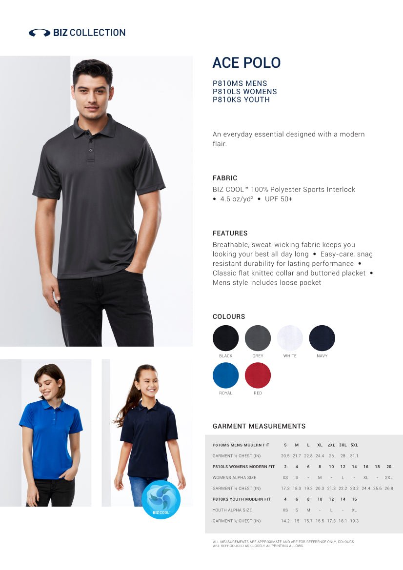 Ace Short Sleeve Polo, Youth - Britches Get Stitches